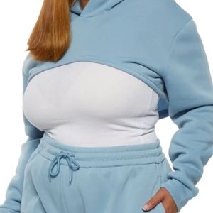 Hoodie Crop Sweatshirt